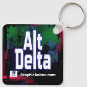 Alt-delta: Shiki met zwaard Sleutelhanger (Achterkant)