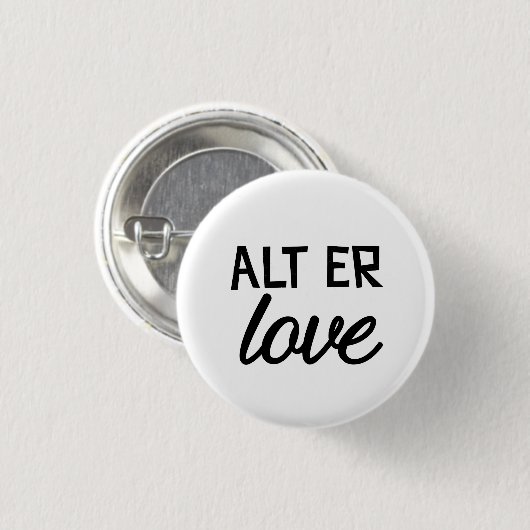 Alt er liefde ronde button 3,2 cm (Voorkant /achterkant)