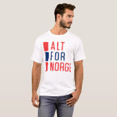 Alt for Norge Norway Motto Tee Shirt (Voorkant volledig)