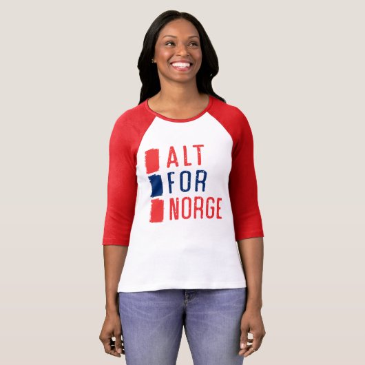 Alt for Norge Norway Motto Tee Shirt (Voorkant volledig)