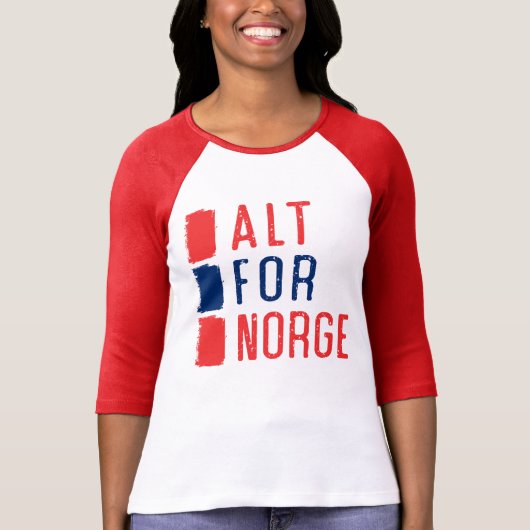 Alt for Norge Norway Motto Tee Shirt (Voorkant)