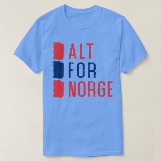 Alt for Norge Norwegian Motto T-shirt (Design voorkant)