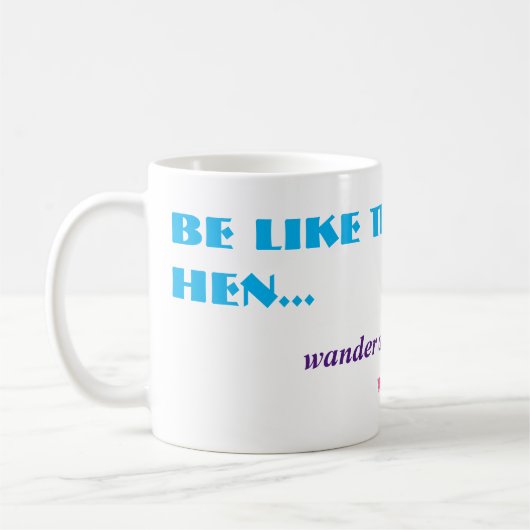 Alt Funny Boerderij Hen Joke Koffiemok (Links)