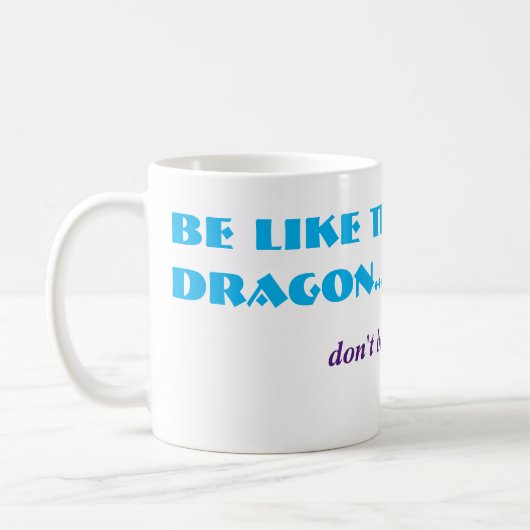 Alt Funny Dragon Talk Hot Air Joke Mythical Beast Koffiemok (Links)