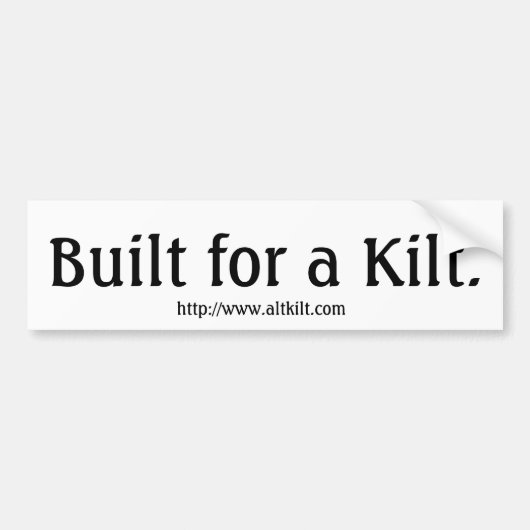 Alt.Kilt Bumpersticker (Voorkant)