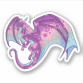 Alt Lesbische Pride Dragon Sticker (Voorkant)