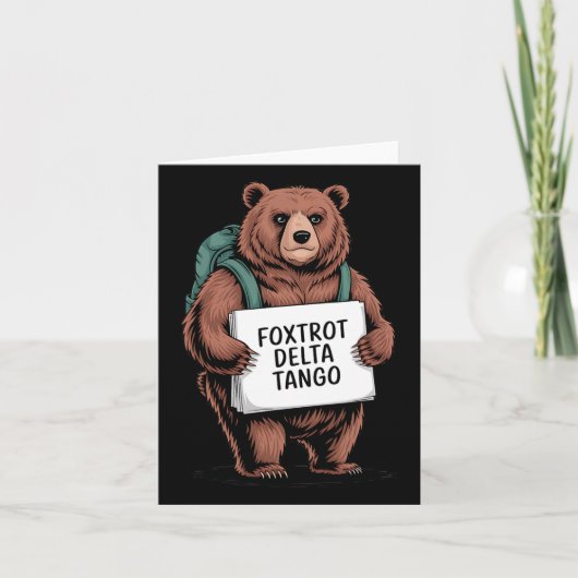 Alt National Park Resist Service Beer Foxdraaft De Kaart (Voorkant)