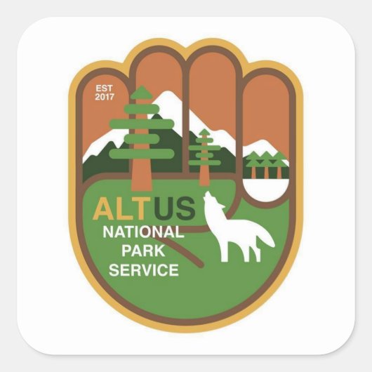 Alt NPS Sticker Service Park Nationaal (Voorkant)