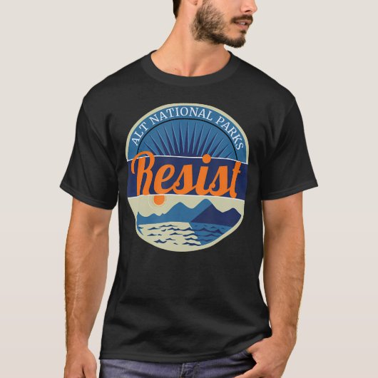 Alt T-shirt ter ondersteuning van nationale parken (Voorkant)