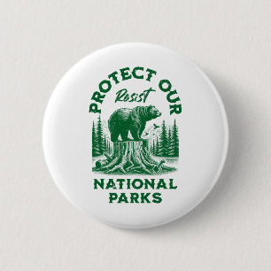 Alt US National Park Resist Service Ronde Button 5,7 Cm