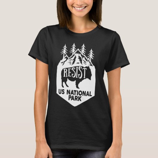 Alt US National Park Resist Service T-shirt (Voorkant)