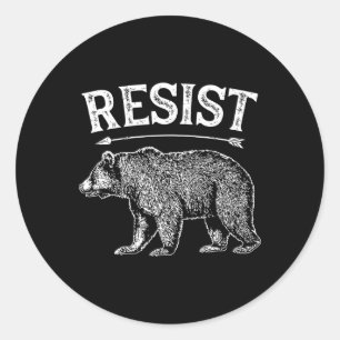 Alt US National Park Resist Service T Shirt Beer V Ronde Sticker