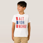 Alt voor Norge Noors Motto T-shirt (Voorkant volledig)