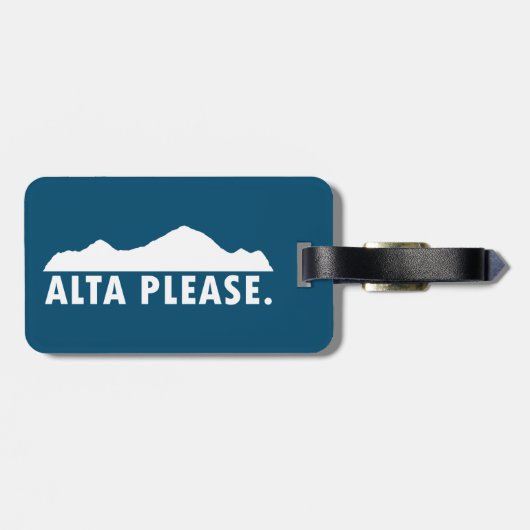 Alta Alsjeblieft Bagagelabel (Achterkant horizontaal)