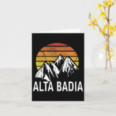 Alta Badia Dolomites Italy Ski Resort Snowboarding Kaart (Gele Bloem)