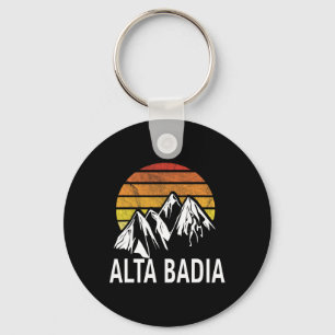 Alta Badia Dolomites Italy Ski Resort Snowboarding Sleutelhanger