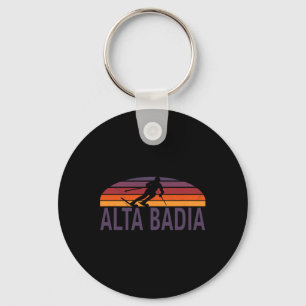 Alta Badia Dolomites Italy Ski Resort Snowboarding Sleutelhanger