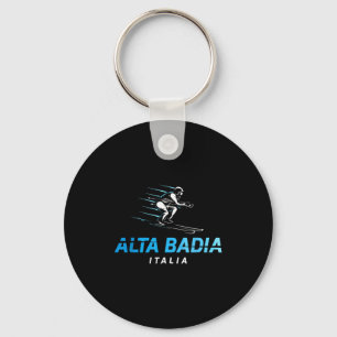 Alta Badia Italië skigebied retro skiën Alta Badia Sleutelhanger