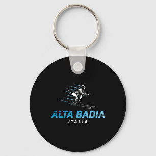 Alta Dia Italië Skigebied Retro Skiën Sleutelhanger