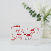 Alta, Noorwegen (rockbedekking) Briefkaart (Staand voorkant)