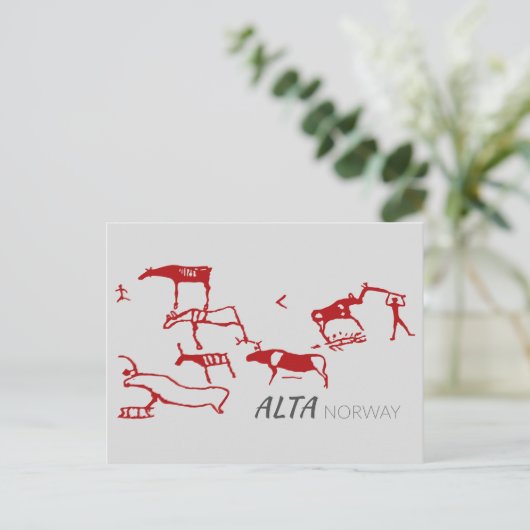Alta, Noorwegen (rockbedekking) Briefkaart (Staand voorkant)
