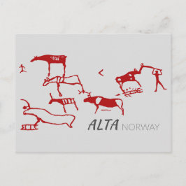 Alta, Noorwegen (rockbedekking) Briefkaart
