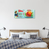 Alta Peach Label Canvas Afdruk (Insitu (Slaapkamer))