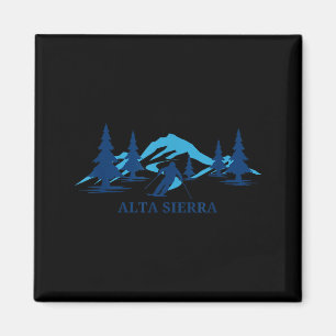 Alta sierra california skioord skiën skiler  magneet
