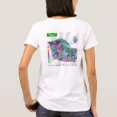 Alta Ski Area 3dSkiMaps Women's T-Shirt (terug) (Achterkant)