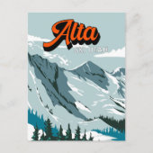 Alta Ski Area Winter Utah  Briefkaart (Voorkant)