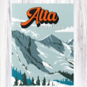 Alta Ski Area Winter Utah  Briefkaart