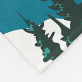 Alta Ski Area Winter Utah Fleece Deken (Hoek)