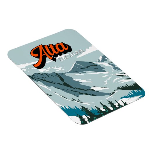 Alta Ski Area Winter Utah  Magneet (Rechterzijde)