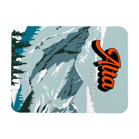 Alta Ski Area Winter Utah  Magneet (Horizontaal)