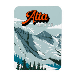 Alta Ski Area Winter Utah  Magneet