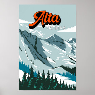 Alta Ski Area Winter Utah  Poster