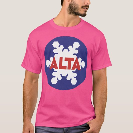 Alta Ski Resort Utah T-shirt (Voorkant)