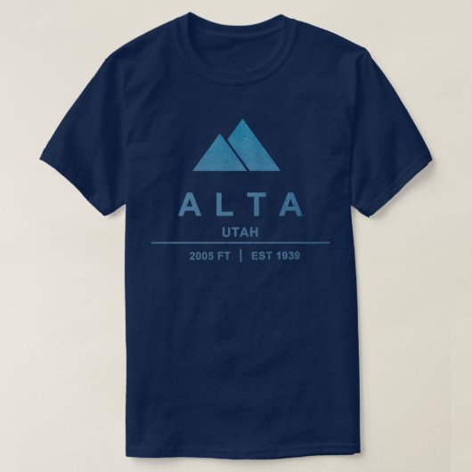 Alta Ski Resort Utah T-shirt (Design voorkant)
