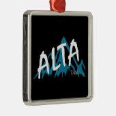 Alta Utah-gebergte Metalen Ornament (Rechts)