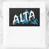 Alta Utah-gebergte Rechthoekige Sticker (Tas)