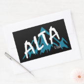 Alta Utah-gebergte Rechthoekige Sticker (Envelop)