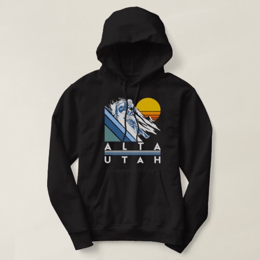 Alta Utah Retro Ski Hoodie (Design voorkant)