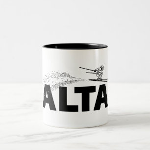 Alta Utah Schansspringer Tweekleurige Koffiemok