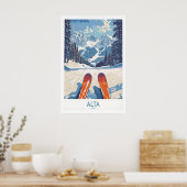 Alta Utah Ski Avonturenposter - Wasatch Range Poster (Keuken)