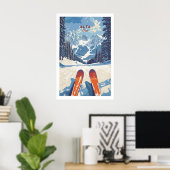 Alta Utah Ski Uitzicht vanaf de hellingen Print -  (Thuiskantoor)