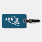 Alta Utah Skier Bagagelabel (Voorkant horizontaal)