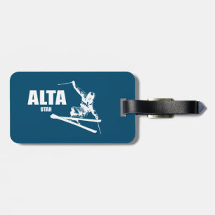 Alta Utah Skier Bagagelabel
