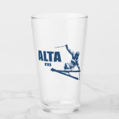 Alta Utah Skier Glas (Voorkant)
