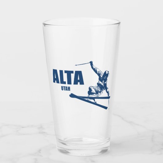 Alta Utah Skier Glas (Voorkant)
