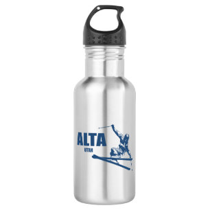 Alta Utah Skier Waterfles